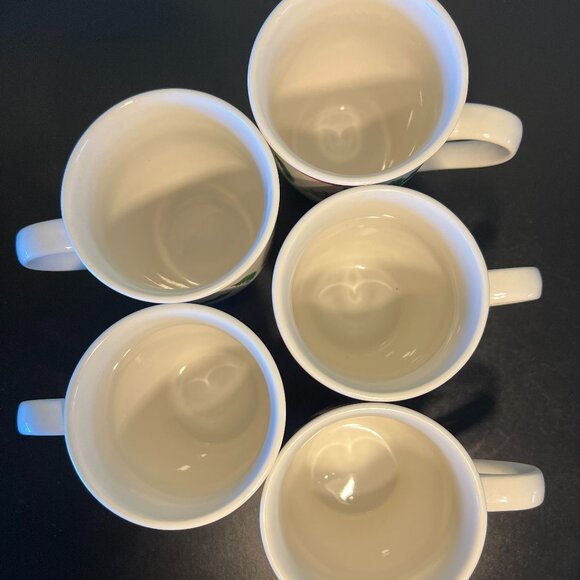 Set of 5 Vintage ROYAL NORFOLK Christmas Holly Leaves & Berries and Mistletoe - Picture 8 of 10